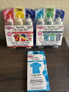 Tulip One-Step Tie-Dye Kit & Refills - Turquoise/Yellow/Red/Green/Blue